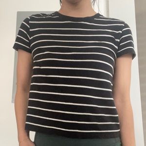 Everlane Cotton Box-Cut Tee Striped